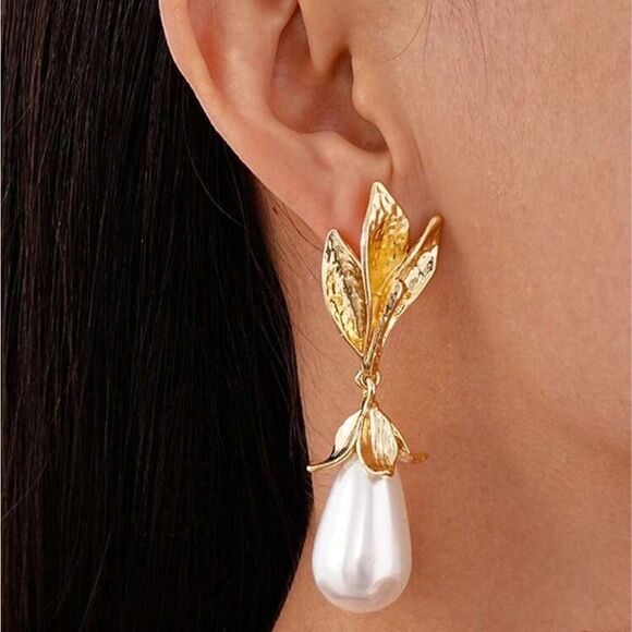 Vintage style drop earrings M127 - Picture 2 of 5